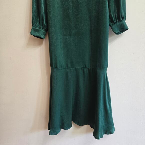 NWT Andrée by Unit Whimsigoth Romantic Mermaid Satin Midi Long Sleeve Dress S - Picture 6 of 12